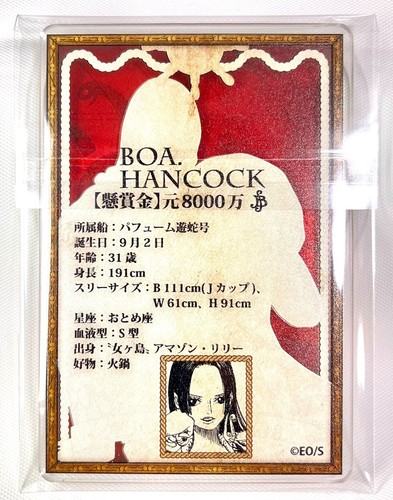 ONE PIECE Status Card Collection 2 Boa Hancock Mugiwara Store Jump Shop Limited - Imagen 2 de 3