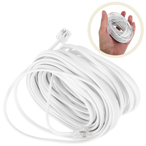  Landline Telephone Extension Cable with RJ11/RJ14 6P4C Connector for Home - Zdjęcie 3 z 12