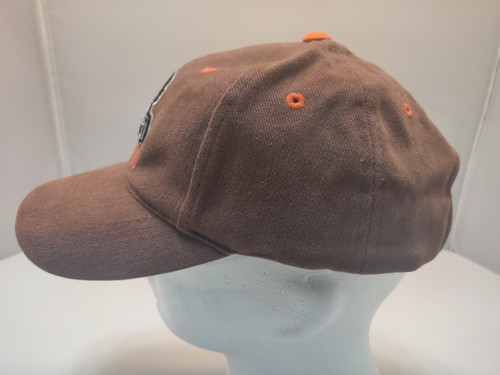 Vintage NFL Game Day Cleveland Browns Strap Back Hat Brown Logo Athletic 90s NEW - Picture 2 of 7