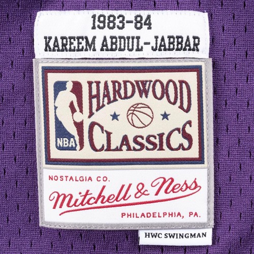 Los Angeles Lakers Kareem Abdul-Jabbar 1983-84 Men's Purple Swingman Jersey - Bild 3 von 3