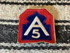 WW2 US 5th Army A-5 Division Shoulder Unit Military Uniform Patch Orig. WWII