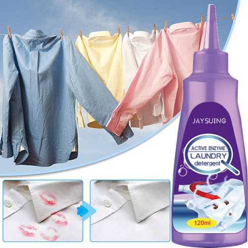 Active Enzyme Laundry Stain Remover - Garment Stubborn Stain Cleaner Oil Remover - Picture 2 of 17