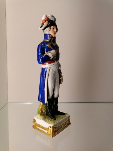 Scheibe-Alsbach, figura de porcelana RDA general mariscal "Kellermann" oro - Imagen 10 de 13