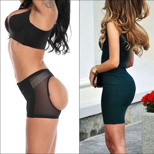 Damen gepolsterte Shaper Hüftverstärker Shorts Hose Po-Lifter Shapewear Unterhose - Bild 5 von 27