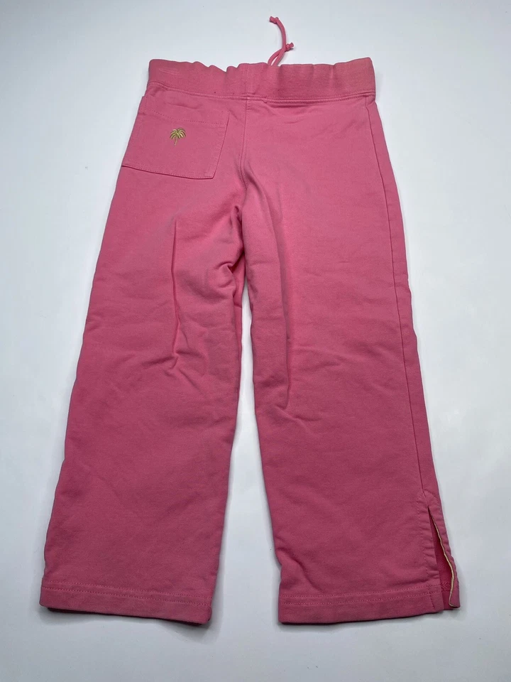 Pantalones Lilly Pulitzer Niñas Rosa Salón Tirar con Cordón Cintura Talla 4 De Colección Y2K Foto 2 de 4