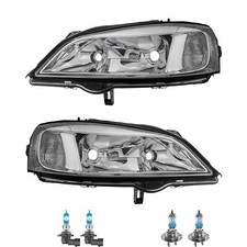 Scheinwerfer Set inkl. OSRAM Lampen H7 HB3 für Opel Astra G CC F48_ F08_ F35_