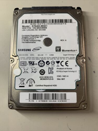 Samsung Spinpoint ST640LM001 640GB SATA II 2.5 in Laptop Hard Drive HN-M640MBB - Picture 2 of 4