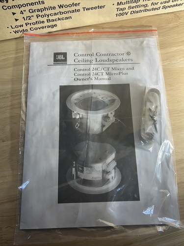 Nuevo par de altavoces de techo micro estéreo JBL Professional Control Contractor 24C - Imagen 5 de 9