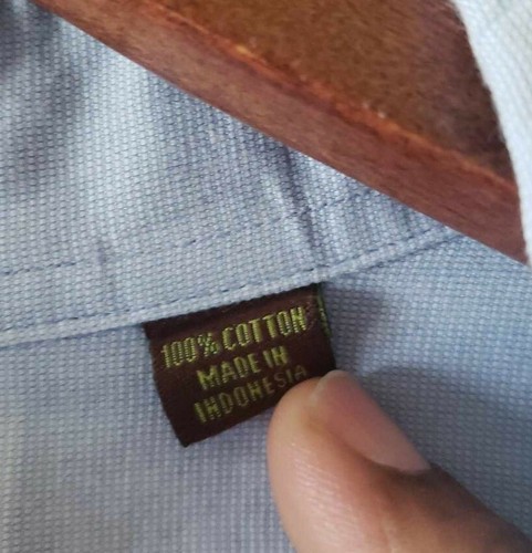 BCBG ATTITUDE Men's Blue Cotton Long Sleeve Modern Fit Dress Shirt Sz L 32/33 - Picture 6 of 14