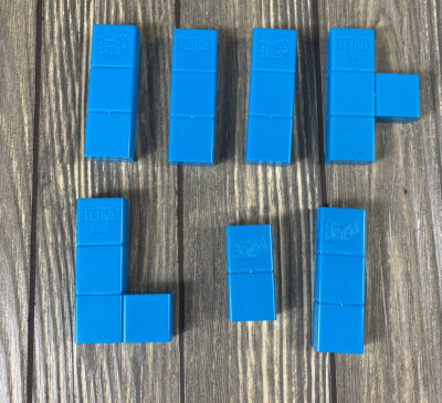 2013 Hasbro Tetris Jenga Replacement Piece Part  Blue Pieces