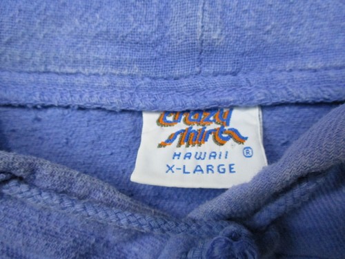 Vintage Crazy Shirt Hawaii Hoodie Men Extra Large Blue Whale Watch Sweater Adult - Picture 2 of 13