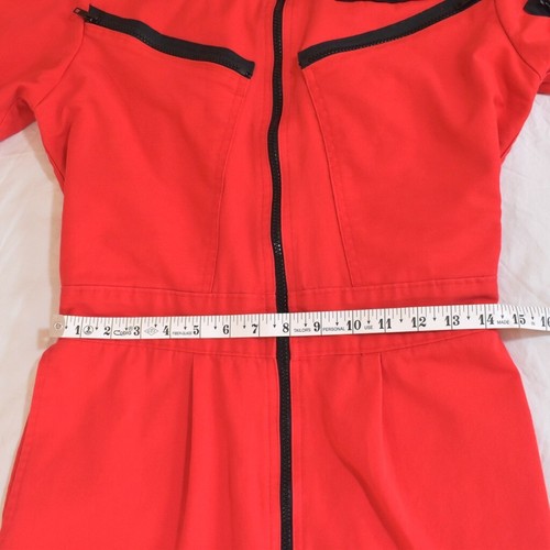 Flight Line by Morningstar Women's Red Flightsuit Size L (8-10) MADE IN USA - Picture 5 of 21