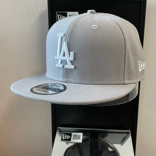 MLB - Los Angeles Dodgers 9FIFTY verstellbare Druckknopflasche New Era Kappe - hellgrau - Bild 2 von 4