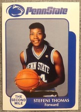 1990 Penn State - Second Mile (Police) Card - Ladies Basketball Stefeni Thomas