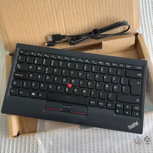 100% Lenovo Thinkpad KU-1255 USB Wired TrackPoint Keyboard Tastaturen 0B47190 - Bild 1 von 12