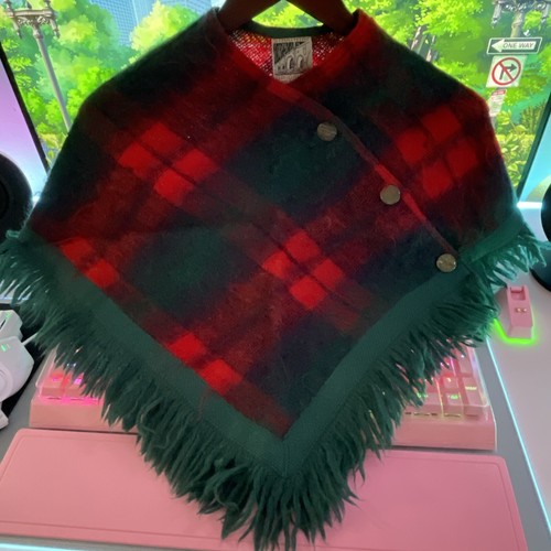 Poncho Capa Lana Mohair Escocia Original Strathtay Vintage Niñas - Imagen 8 de 10