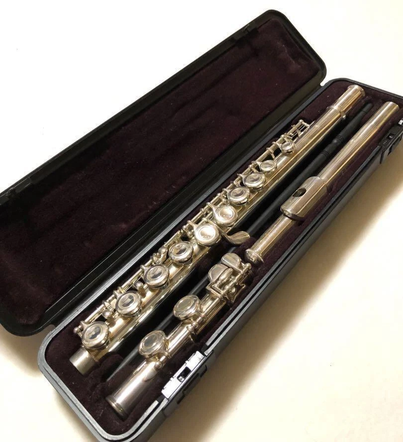 Yamaha Flute 221 YFL-221 Silver with Hard Case | eBay
