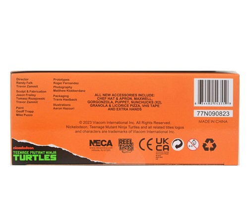 Teenage Mutant Ninja Turtles Michelangelo VHS Cartoon NECA Ultimate TMNT Pizza C - Picture 7 of 8