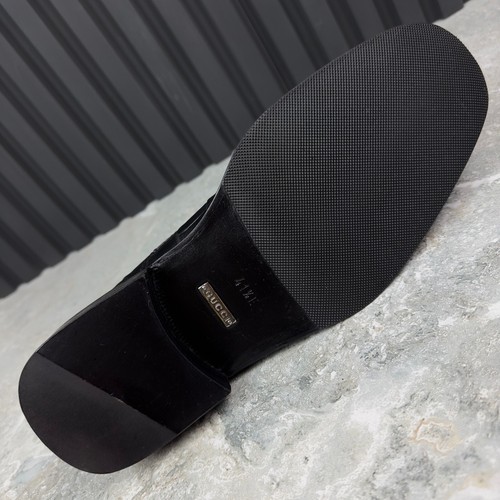 Gucci Monk Straps Dress Crocodile Black Leather 8,5 US or 41,5 EUR - Bild 21 von 23