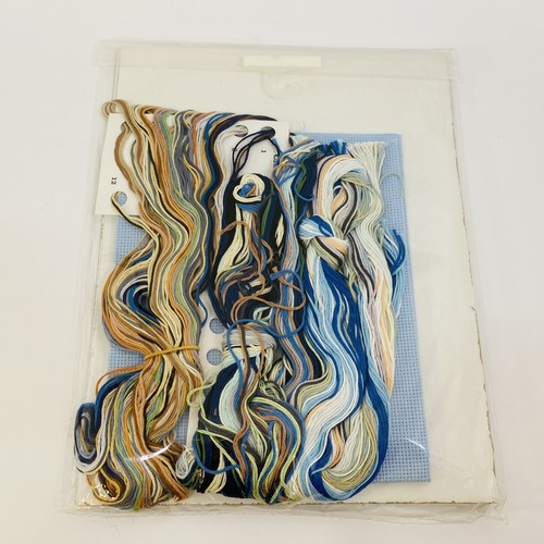 New Janlynn BOY WITH CAT Counted Cross Stitch Kit Made in USA By Nancy Cole 1997 - Picture 9 of 9