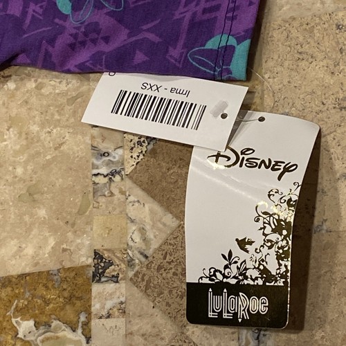 LULAROE IRMA Disney collection Minnie Mouse Size XXS New With Tags Purple & Teal - Picture 3 of 8