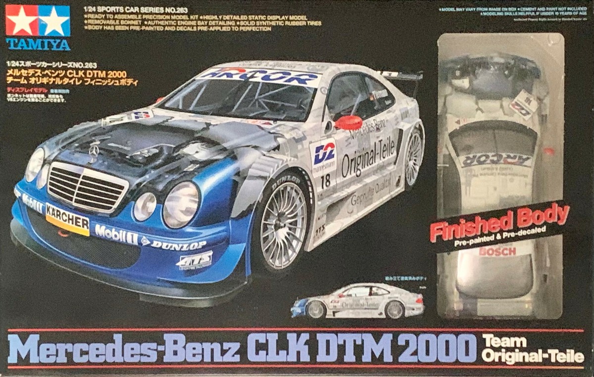タミヤ メルセデス・ベンツ CLK DTM2000 TAMIYA 24263 1/24 Scale Kit Mercedes-Benz CLK DTM 2000 Team