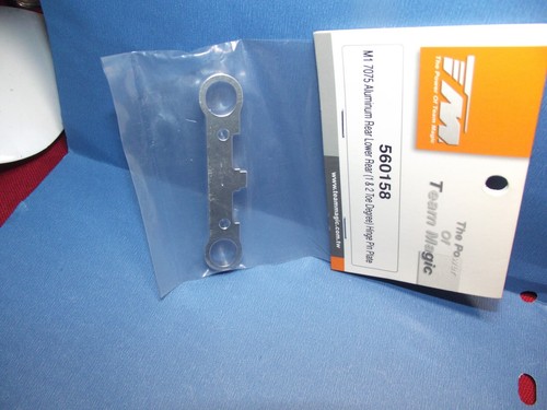 Team Magic M1 7075 Alaun hinten unten 1 & 2 Grad Zehe in Scharnier Pin Platte 560158 - Bild 2 von 5