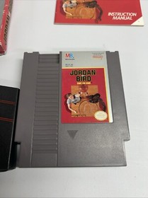 Jordan vs Bird One-On-One Nintendo Entertainment Game 1989 Auth Working NES CIB