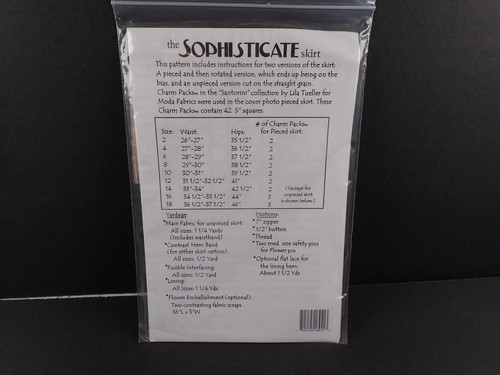 Lila Tueller Designs The Sophisticate Skirt No. 22 Sewing Pattern Pieced Rotated - Picture 5 of 8