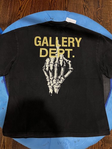 Gallery Dept Skeleton Short Sleeves Oversized Tshirt Color Black Size Small - Picture 3 of 4