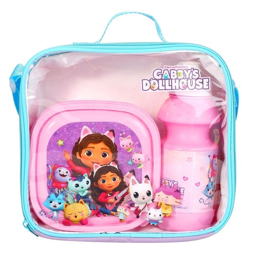 Childrens Kids Insulated 3pc Lunch Bag Set Box Kids Boys Girls School Food Bag - Picture 68 of 143