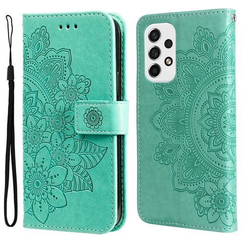 Funda protectora abatible de cuero billetera en relieve para teléfono para Samsung Galaxy A13 A14 A34 A54 - Imagen 3 de 64