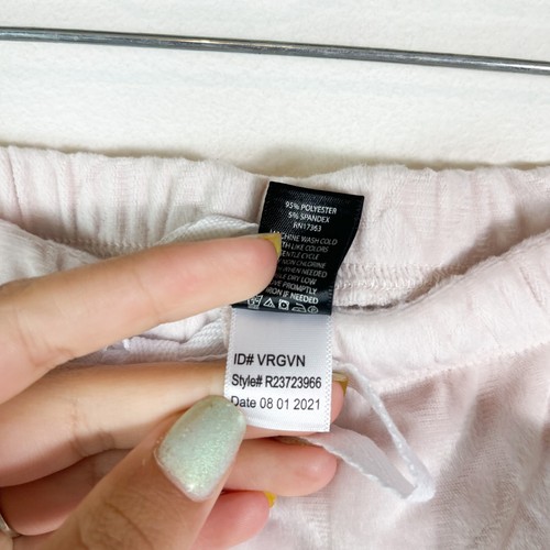 Pigiama donna Kensie nuovo con etichetta rosa chiaro con coulisse jogger pantaloni lounge taglia XL - Foto 5 di 5