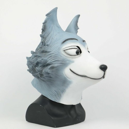 Anime BEASTARS Legosi The Wolf Face Mask Cosplay Halloween Wolf Masquerade Props - Picture 4 of 9