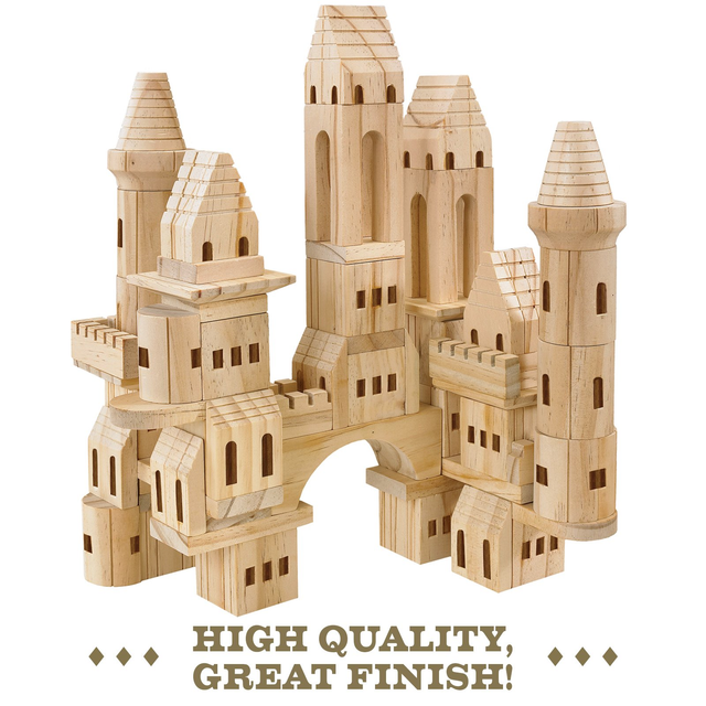 wooden castle building blocks