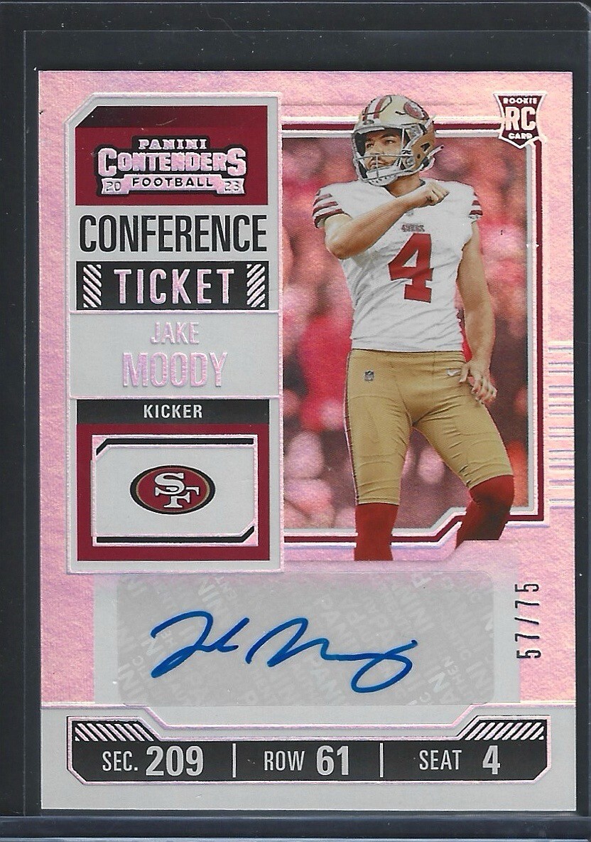 2023 Panini Contenders Optic - Rookie Ticket Autographs #174 Jake Moody /75