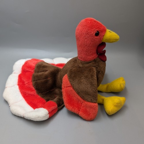Ty Beanie Baby Gobbles the Turkey Retired 1996/7 with Tag Errors - Picture 3 of 12
