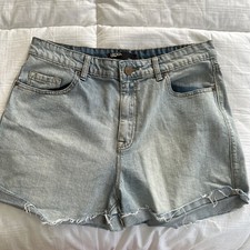 BDG Urban Outfitters Girlfriend High Hi Rise Cutoffs Denim Jean Shorts 32