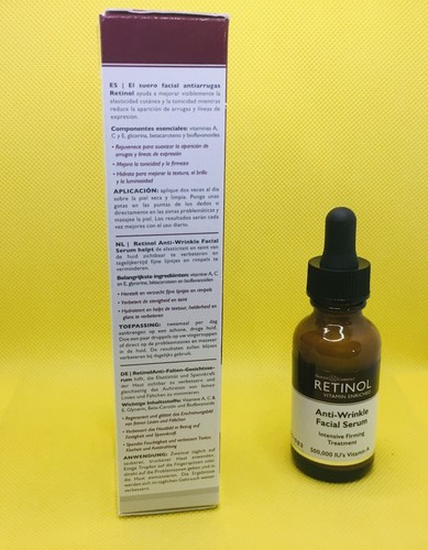 Retinol Anti-Falten Gesichtsserum Vitamin angereichert 1 OZ glatt fest NEU IM KARTON - Bild 3 von 11