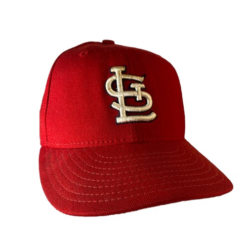 St Louis Cardinals MLB New Era Red Wool Baseball Cap Fitted Size 6 5/8 - Picture 2 of 9