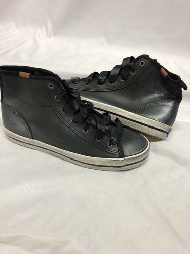 KEDS Women's Sneaker Boots, Black Shimmer, Shoes Size 6M