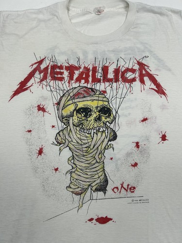 Vintage Metallica Landmine Left Me With Life In Hell Pushead Music Tee 22x25 M/L - Picture 4 of 21
