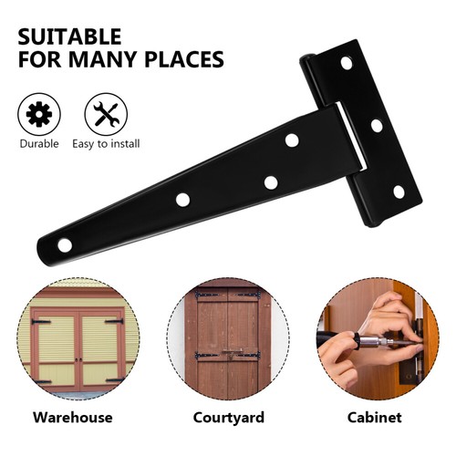 T-strap Shed Hinge Strap Hinges Gate Hinges Wooden Fences Gate Strap Hinge - Picture 8 of 9