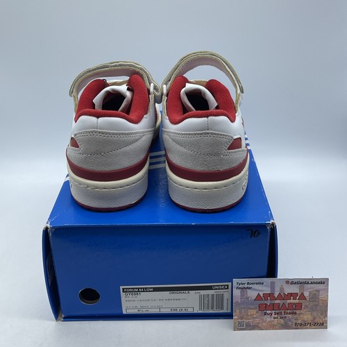 Size 5 - adidas Forum 84 Low Team Power Red White Tan (GY6981) - Picture 3 of 9