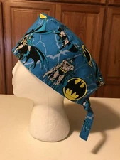 Scrub or Chef Hat Medical Nursing Chemo Skull Cap Batman  Cap #3