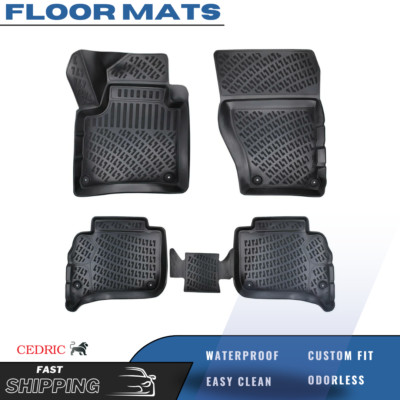 Car Floor Mats Liner for Volkswagen Touareg 2018-2025 Rubber 3D TPE All-Weather