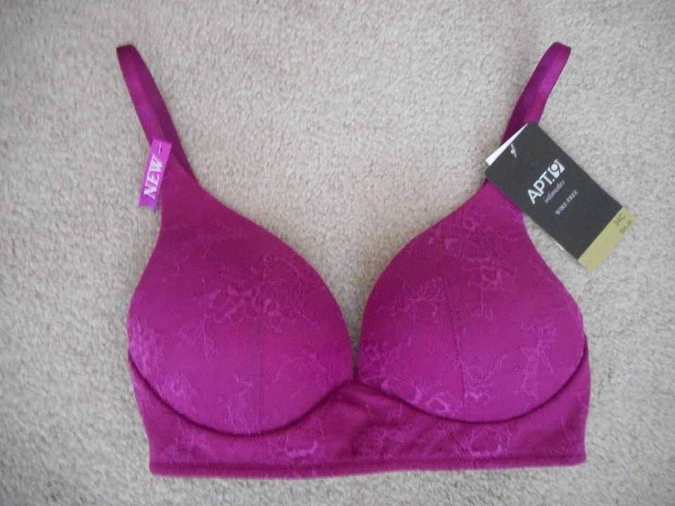 Apt.9 Bra Wire Contour Lounge Bralette Wild Aster ZA71B444Z Sz.34D,36C/D/DD,38 - Image 2 of 4