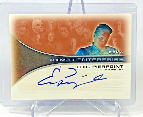 Star Trek Enterprise 2002 temporada 1 - autógrafo de Eric Pierpoint - como Shiraht AA12 - Imagen 1 de 2