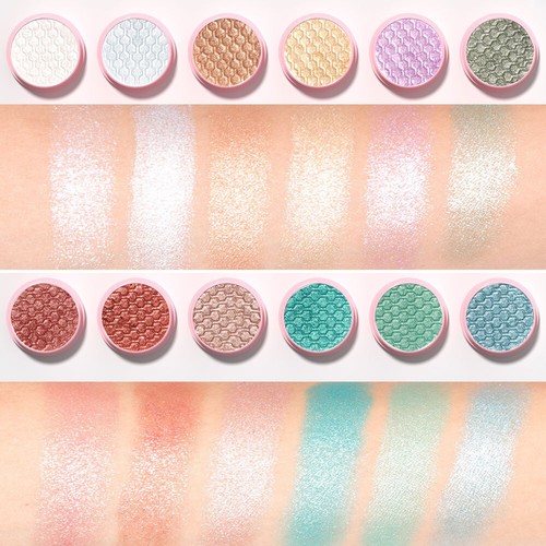 12 Color Shimmer Eyeshadow Glitter Powder Eyeshadow Cream Pearlescent Eye Shad ♢ - Picture 5 of 35