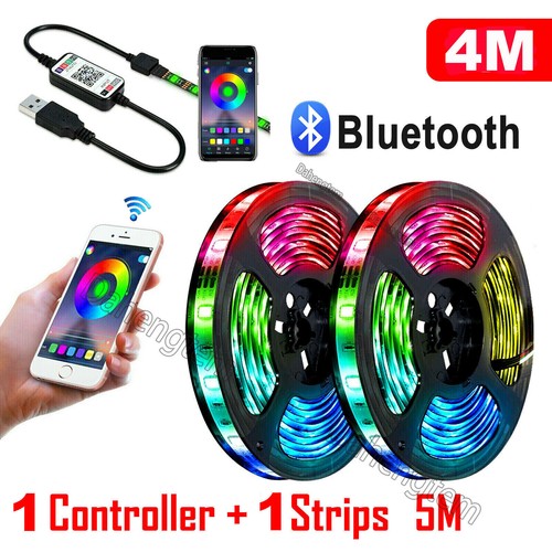 1-20M 5V USB RGB LED Strip Lights Bluetooth Smart Control Christmas Light Decor - Picture 15 of 20
